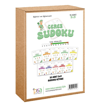 9x9 Eğitici ve Eğlenceli 10 Adet Çerez Sudoku Set