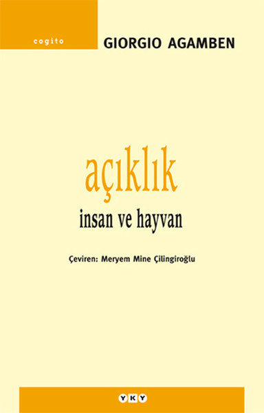 Açıklık Giorgio Agamben