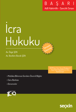 Adli Hakimlik - Savcılık Sınavı BAŞARI - İcra Hukuku