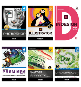 Adobe Grafik Tasarım Uzmanlığı Seti (6 Kitap Takım)