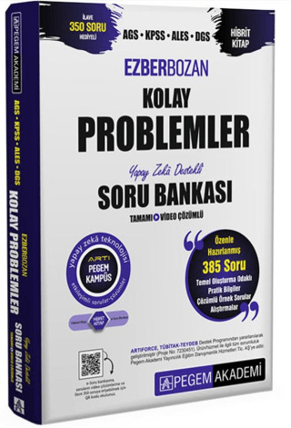 AGS-KPSS-ALES-DGS Ezberbozan Kolay Problemler Tamamı Çözümlü Soru Bankası