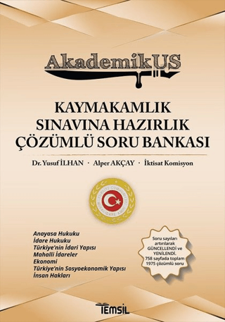 AkademikUs - Kaymakamlık Sınavına Hazırlık Çözümlü Soru Bankası