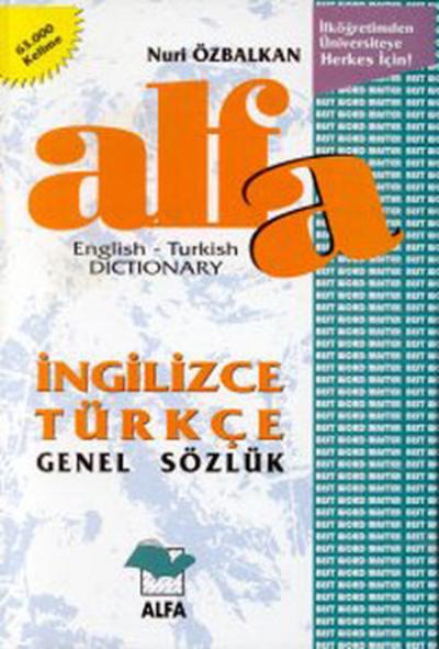 Alfa İngilizce-Türkçe Genel Sözlük (Ciltli)