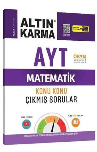 Altın Karma AYT  Matematik  Konu Konu Çıkmış Sorular