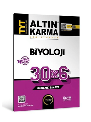 Altınkarma TYT Biyoloji 30x6 Deneme Sınavı 2023