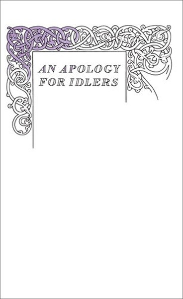 An Apology for Idlers Robert Louis Stevenson