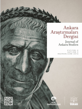 Ankara Araştırmaları Dergisi Cilt: 2 Sayı: 1 / Journal of Ankara Studies