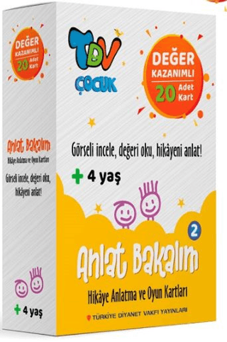 Anlat Bakalım 2 Hikaye Anlatma ve Oyun Kartları Değer Kazanımlı 20 Kart