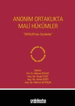 Anonim Ortaklıkta Mali Hükümler (Ciltli)