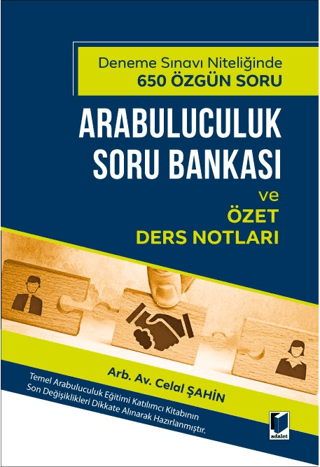 Arabuluculuk Soru Bankası ve Özet Ders Notları