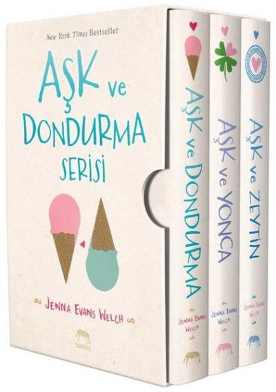 Aşk ve Dondurma Serisi Kutulu Seti - 3 Kitap Takım (Ciltli)