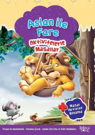 Aslan ile Fare-Aktivitelerle Masallar-Masal Aktivite Boyama