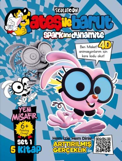 Ateş İle Barut - Yeni Misafir AR 4D Animasyonlu Kitap Set 1 - 5 Kitap 