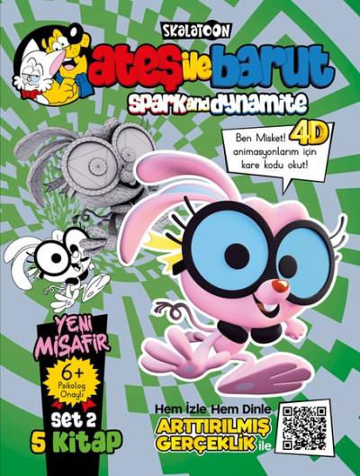 Ateş İle Barut - Yeni Misafir AR 4D Animasyonlu Kitap Set 2 - 5 Kitap 