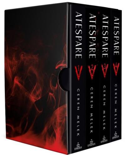 Ateşpare Seti - 4 Kitap Takım - Kutulu Ceren Melek
