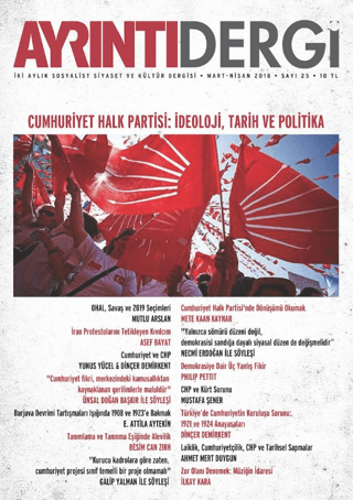 Ayrıntı Dergisi Sayı: 25 Mart-Nisan 2018