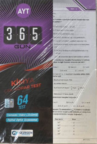 AYT 365 Gün Kimya 64 Yaprak Test