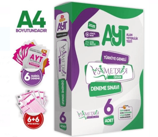 AYT Asimetrik Deneme Paketi 6lı Türkiye Geneli Değerlendirmeli Özgün Güncel Paket Deneme Sınavı