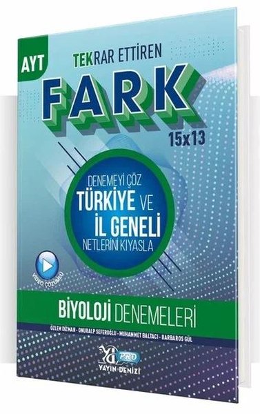 AYT Biyoloji Fark 15x13 Tekrar Ettiren Deneme