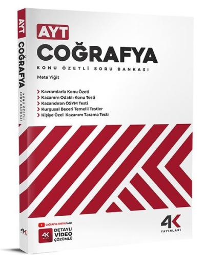 AYT Coğrafya Konu Özetli Soru Bankası