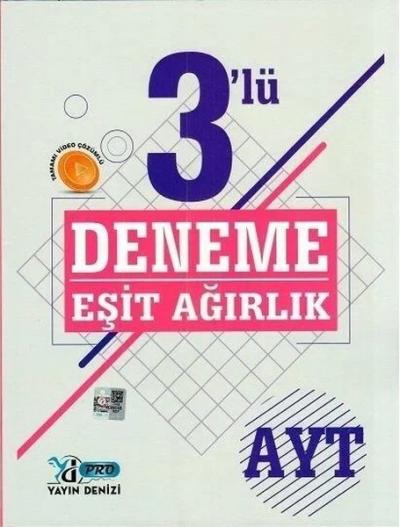 AYT Eşit Ağırlık Pro Deneme 3'lü