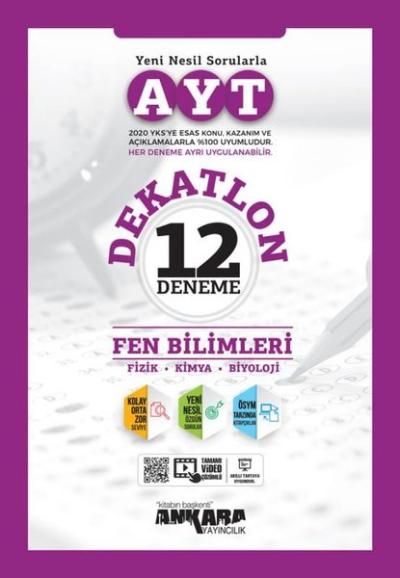 AYT Fen Bilimleri Dekatlon Denemeleri ( 12 Adet )