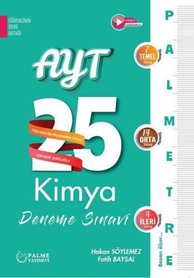 AYT Kimya 25 Deneme Sınavı Serisi