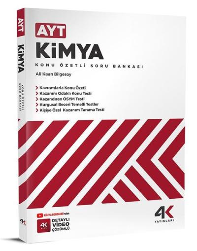 AYT Kimya Konu Özetli Soru Bankası