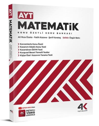 AYT Matematik Konu Özetli Soru Bankası