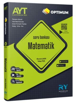 AYT Optimum Matematik Tamamı Video Çözümlü Soru Bankası Akıllı Tahta Uyumlu