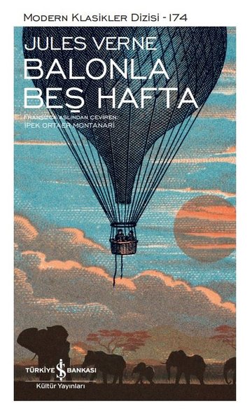 Balonla Beş Hafta (Şömizli) (Ciltli) Jules Verne