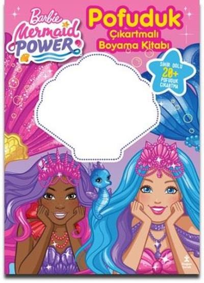 Barbie Mermaid Power - Pofuduk Çıkartmalı Boyama Kitabı Kolektif
