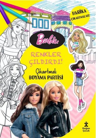 Barbie Renkler Çıldırdı! Çıkartmalı Boyama Partisi