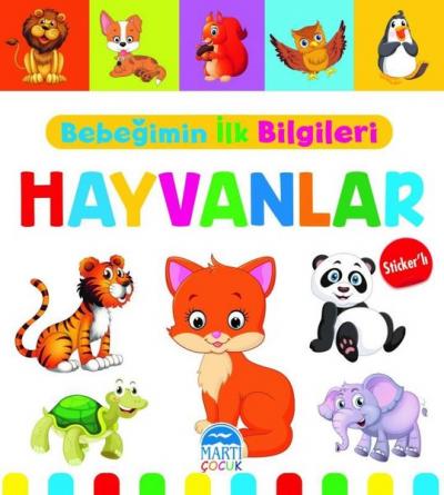 Bebeğimin İlk Bilgileri - Hayvanlar - Sticker'lı