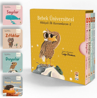 Bebek Üniversitesi 2 - Hikayeli İlk Kavramlarım Set (4 Kitap)