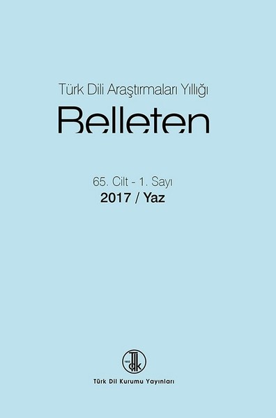 Türk Dili Araştırmaları Yıllığı - Belleten 2010 / 1 Kolektif