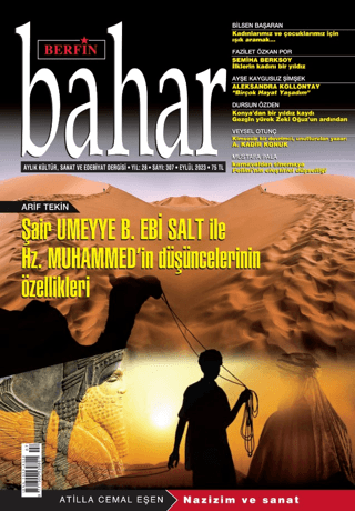 Berfin Bahar Aylık Kültür Sanat ve Edebiyat Dergisi Sayı: 307 Eylül 2023