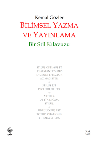Bilimsel Yazma ve Yayınlama Kemal Gözler