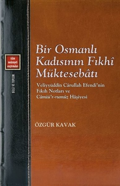 Bir Osmanlı Kadısının Fıkhi Müktesebatı: Veliyyüddin Carullah Efendi'n