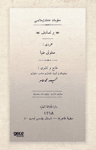 Bir Tesadüf - Osmanlıca