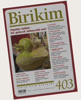 Birikim Aylık Sosyalist Kültür Dergisi Sayı: 403 - Kasım 2022