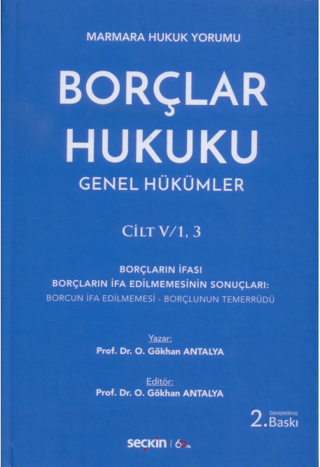 Borçlar Hukuku Genel Hükümler Cilt: V/1, 3 (Ciltli)