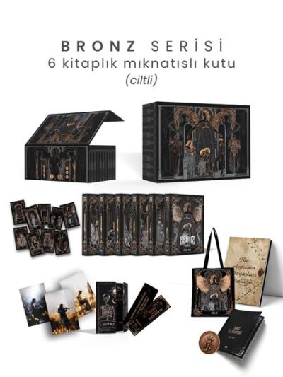 Bronz Serisi Seti - 6 Kitaplık Mıknatıslı Kutu - Yan Boyamalı (Ciltli)