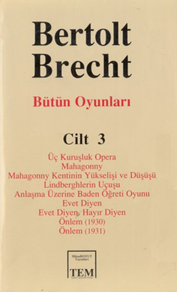 Bütün Oyunları-03 / Bertolt Brecht