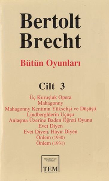 Bütün Oyunları-03 / Bertolt Brecht %25 indirimli Kolektif