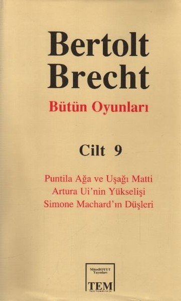 Bütün Oyunları-09 / Bertolt Brecht Bertolt Brecht