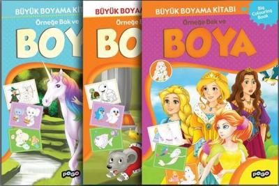 Büyük Boyama Seti-3 Kitap Takım Kolektif
