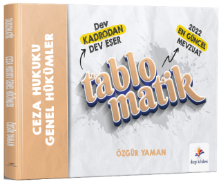 Ceza Hukuku Genel Hükümler Tablomatik Konu Anlatımı