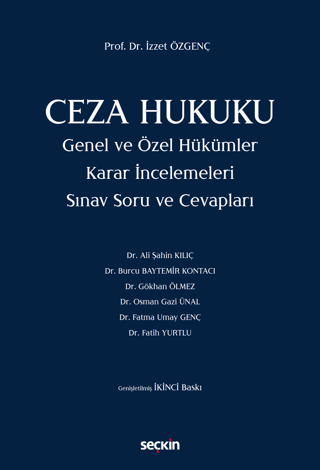 Ceza Hukuku Genel ve Özel Hükümler