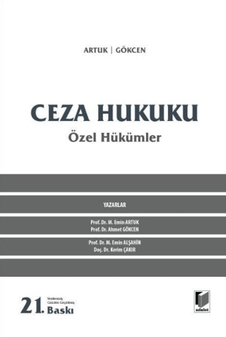 Ceza Hukuku Özel Hükümler (Ciltli)